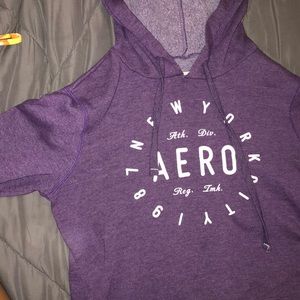 Dark Purple Aeropostale pull over hoodie